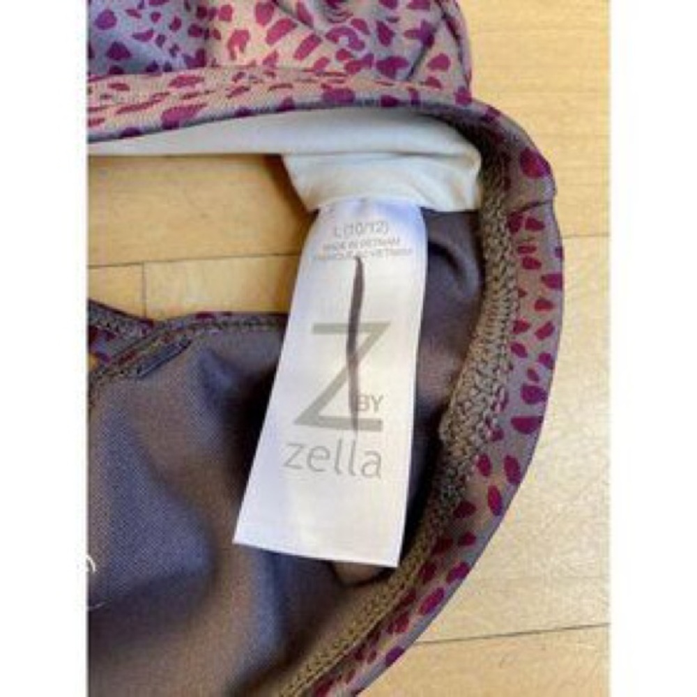 Zella Purple Leopard Print Tank Top - Picture 4 of 7